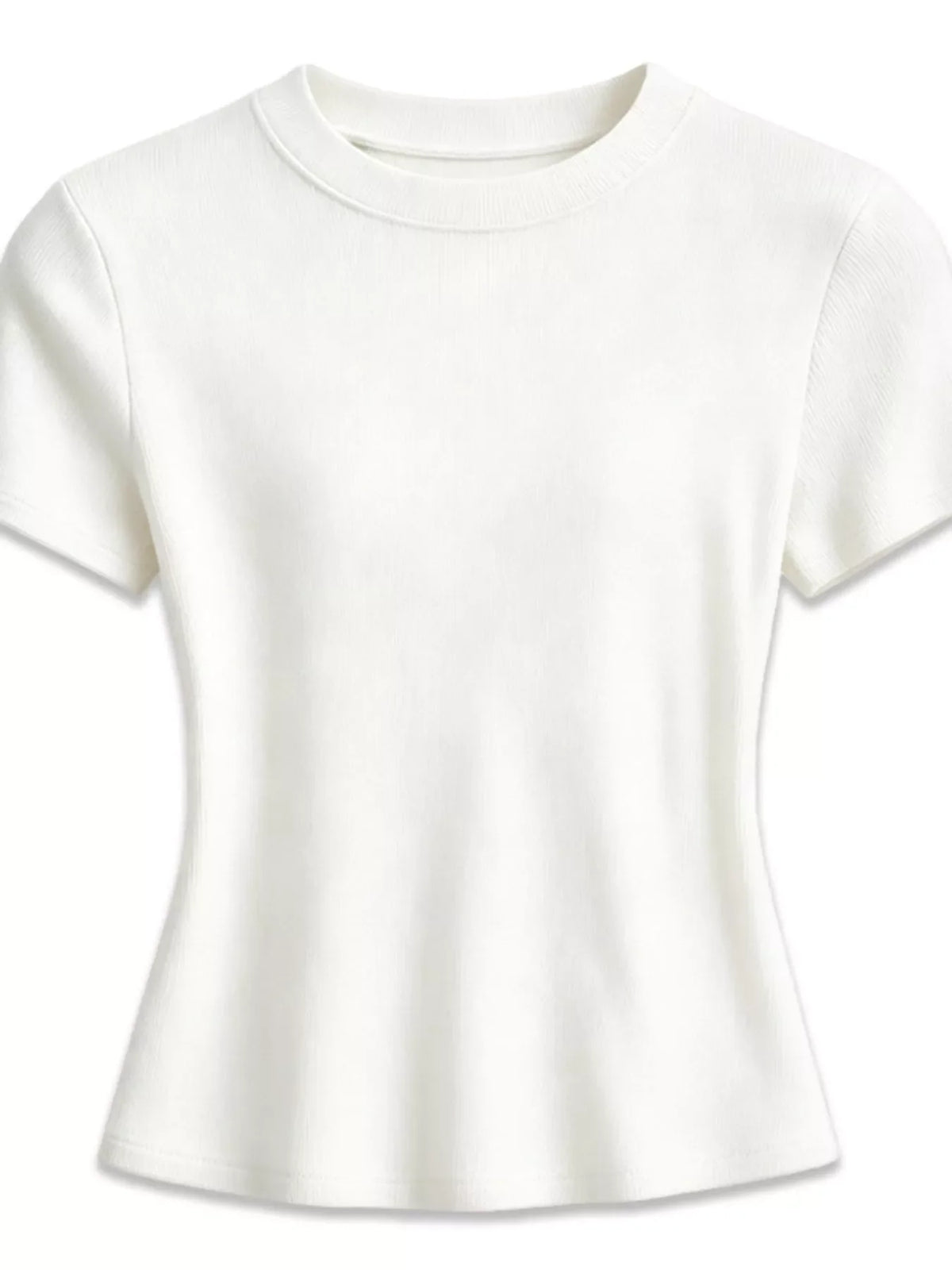 Slim-Fit Crew Neck Basic T-Shirt