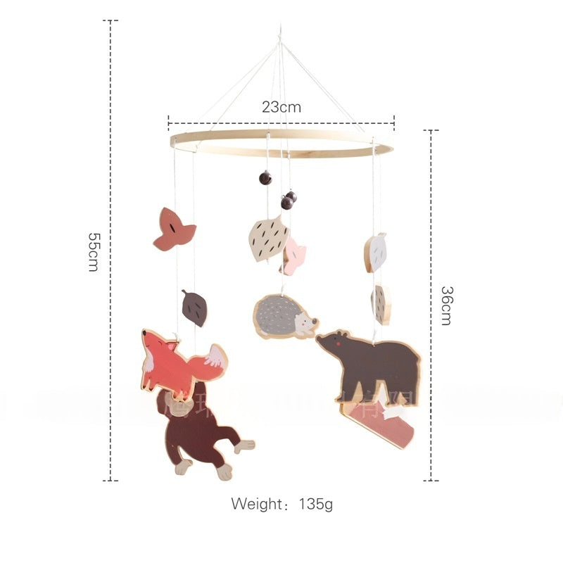 Crib Rattle Three-month-old Newborn Stroller Crib Headboard Rattle