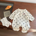 Stylish Polka-dot Romper For Baby Boys And Girls