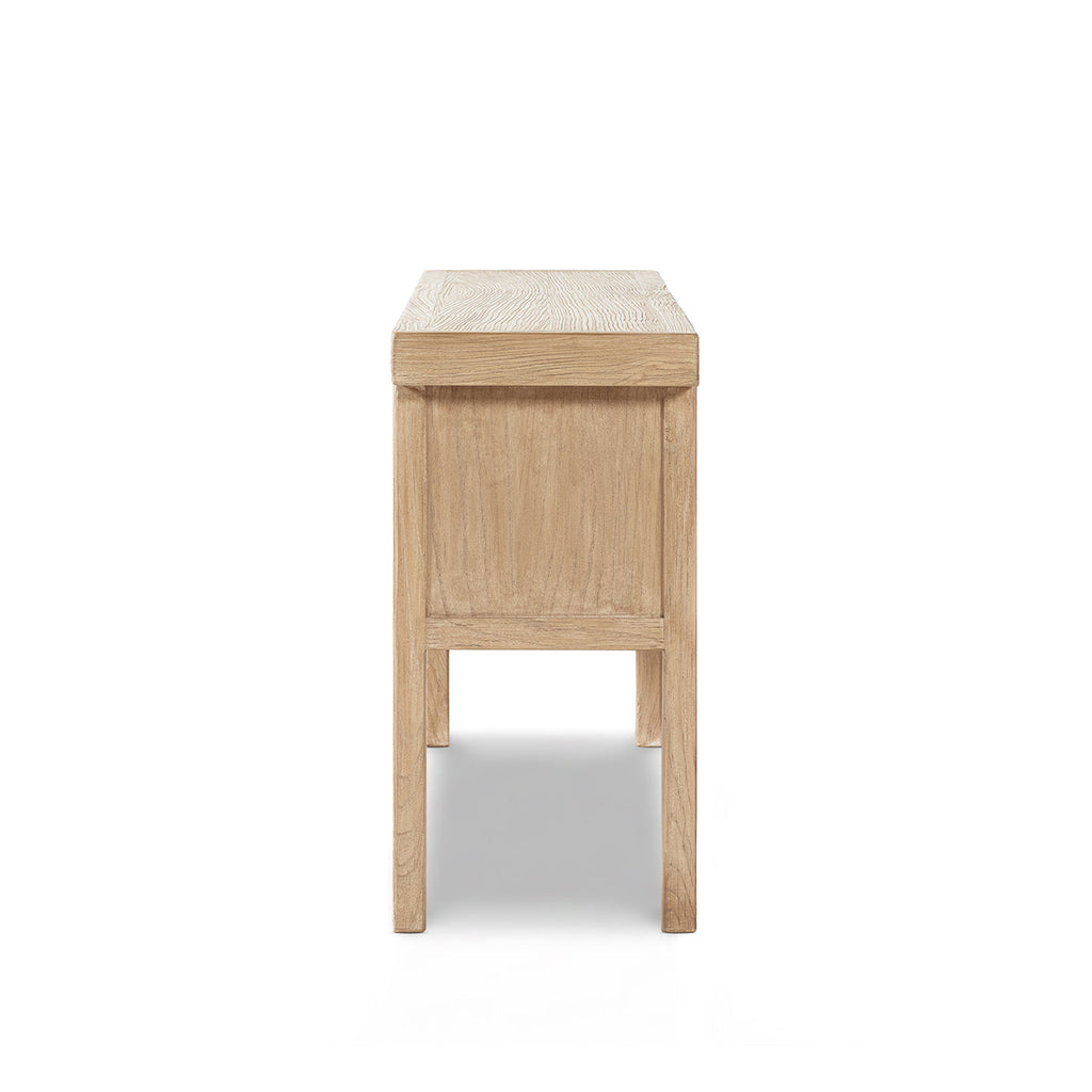 Bellamy 70" Solid 11-Drawer Table with Apothecary Storage - Heritage Light