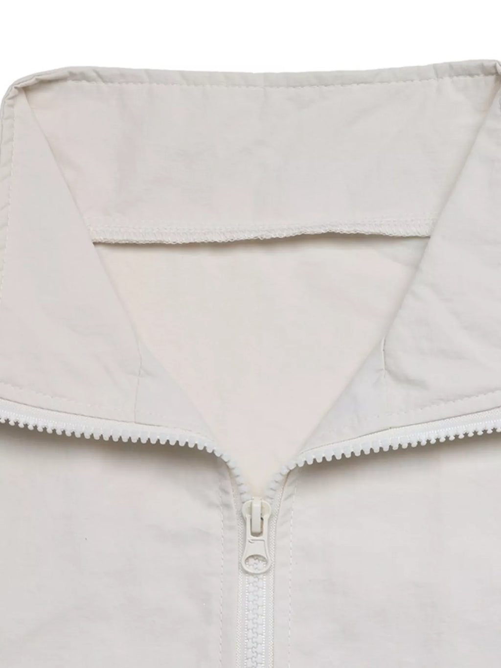 Zip-Up Dropped Shoulder Jacket