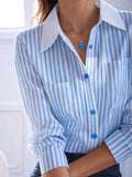 Striped Button-Down Shirt