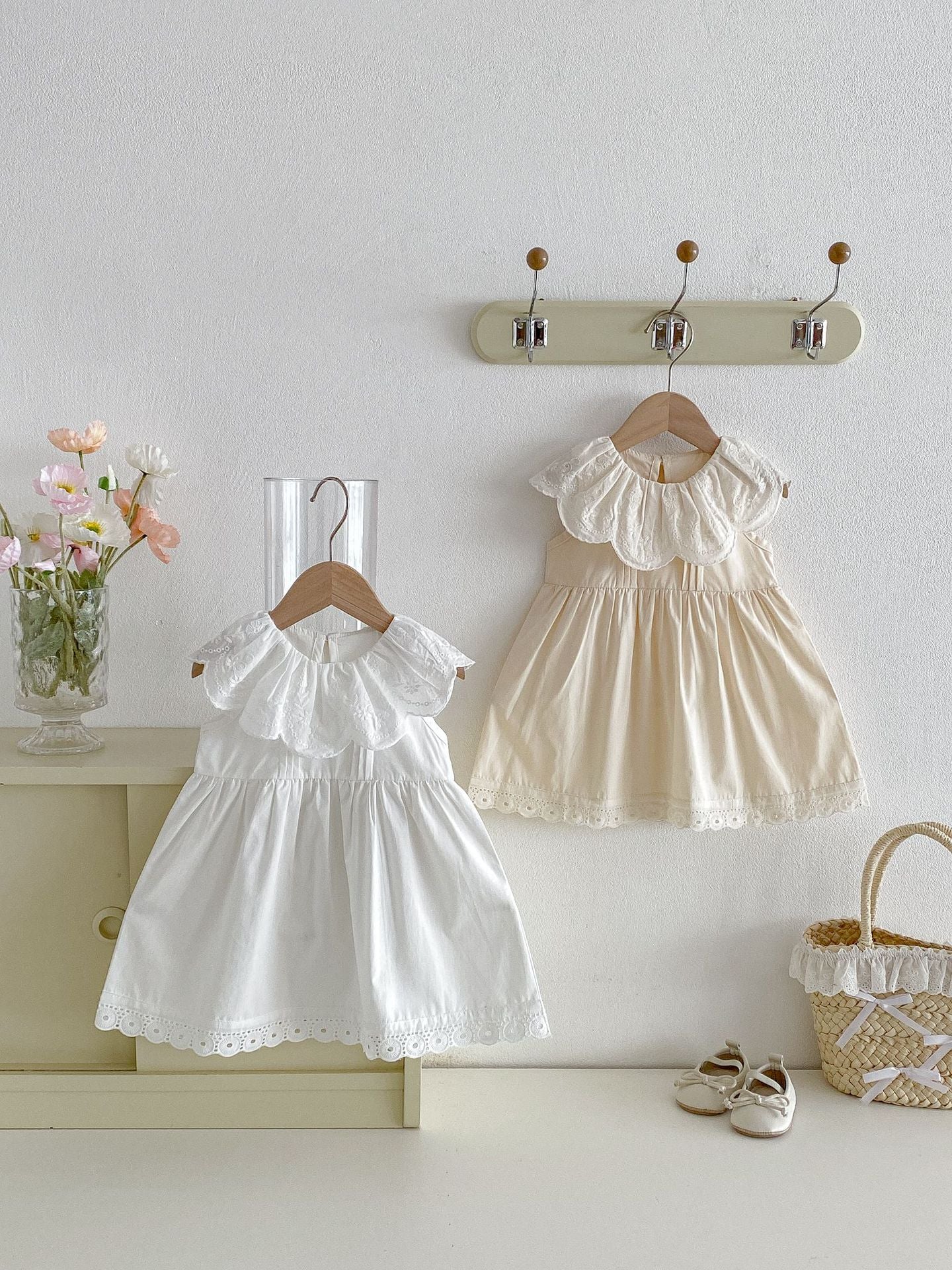 Childrens Summer Clothing Lace-trimmed Princess Dress