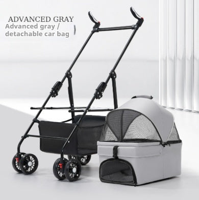 Pet Stroller For Dogs And Cats Lightweight And Foldable