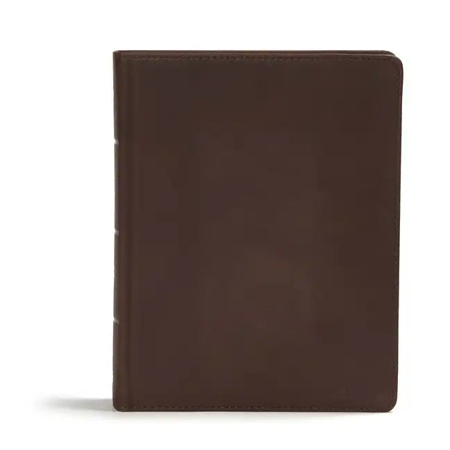 CSB Study Bible, Brown Genuine Leather: Faithful and True - Leather