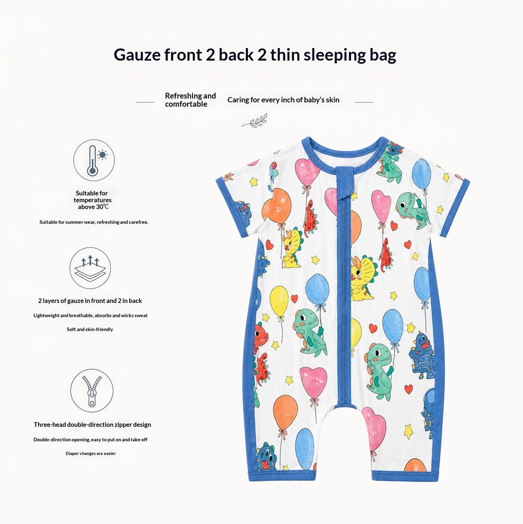 Dudu SpringSummer Lightweight Baby Gauze Sleeping Bag