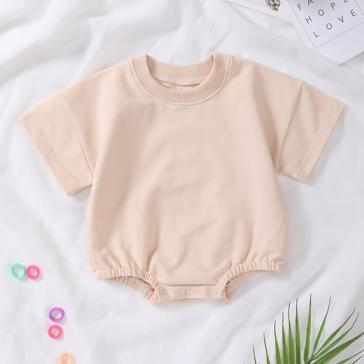 Short-sleeve Organic Cotton Romper