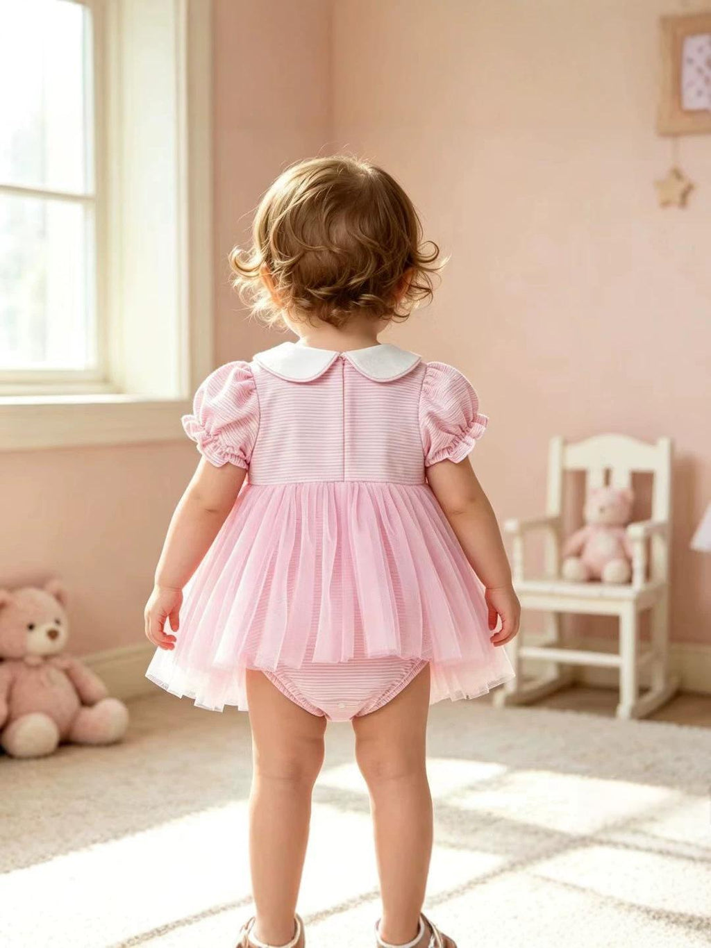 Baby Bow-printed Triangle Bodysuit