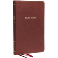 KJV, Thinline Bible, Standard Print, Imitation Leather, Burgundy, Indexed, Red Letter Edition - Imitation Leather