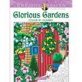 Creative Haven Glorious Gardens Color by Number Coloring Book - Paperback