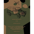 Repair Parts Scale, Truck, Utility, Lightweight, MC2, 4x4, Land Rover Model 110 (Base Scale) - Paperback