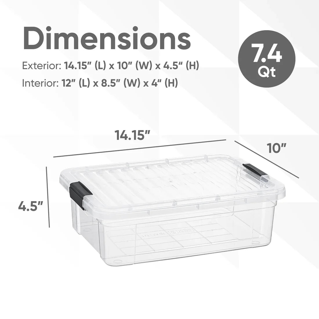 7.4 QT Storage Container