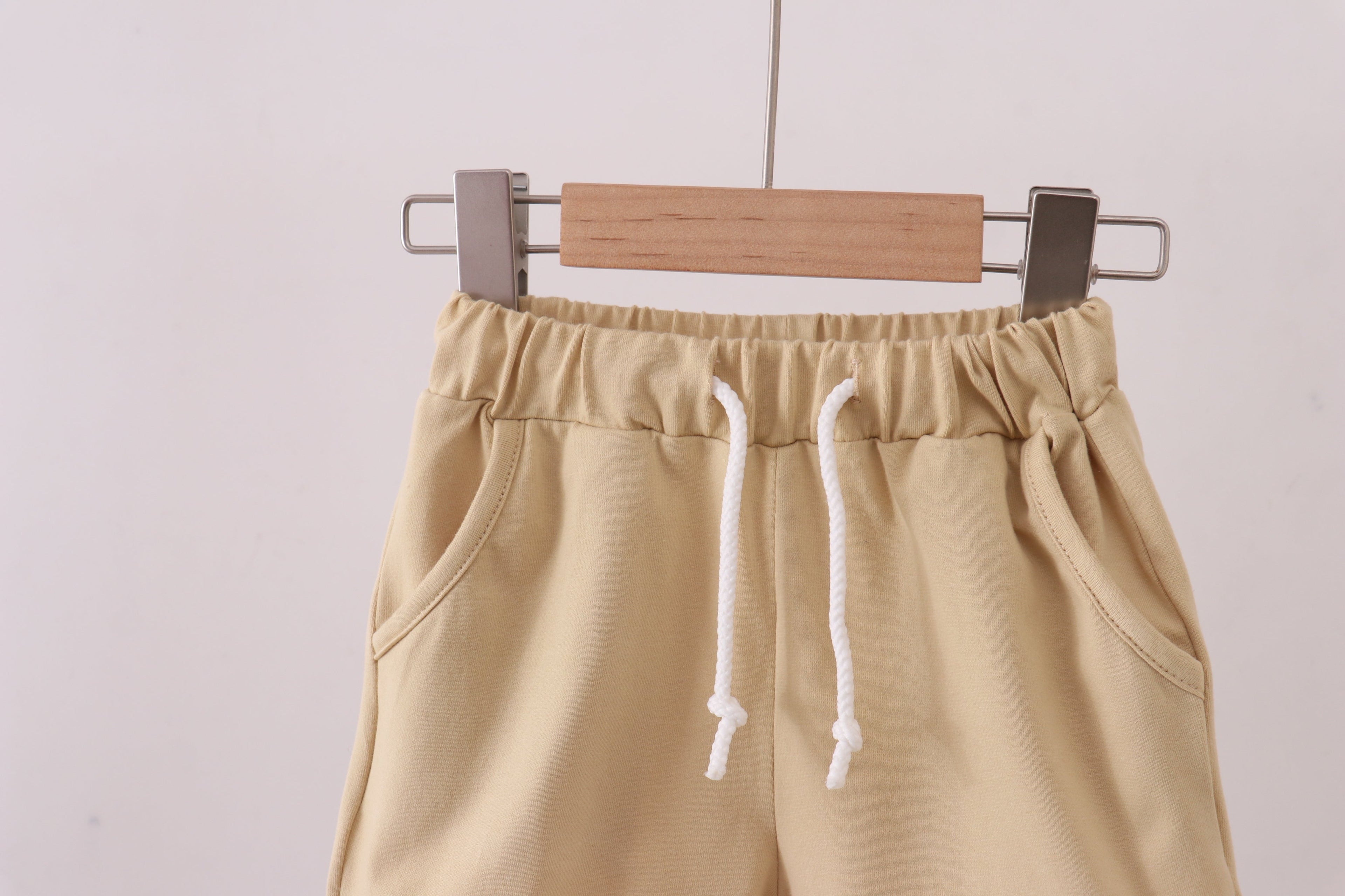 Premium Khaki drawstring shorts