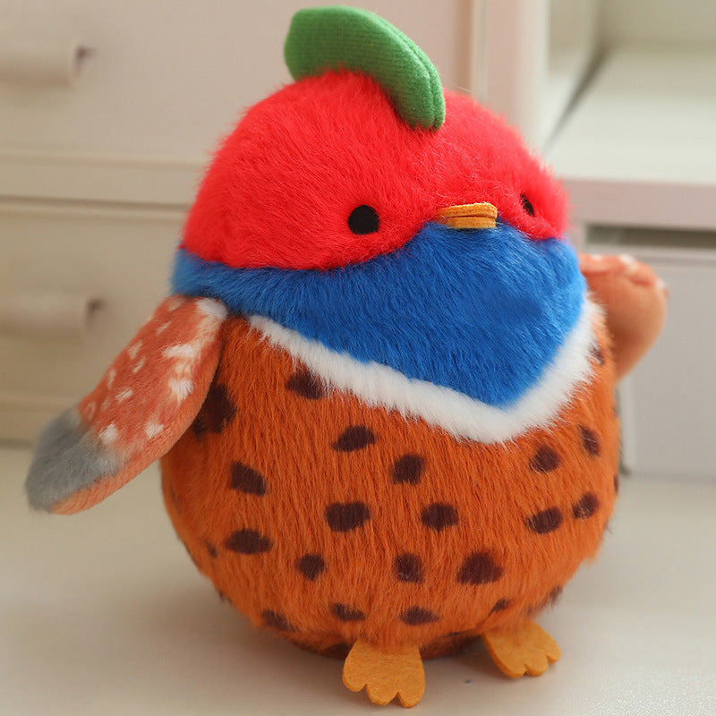Cartoon Parrot Plush Toy Pendant For Girls Bags And Keychains