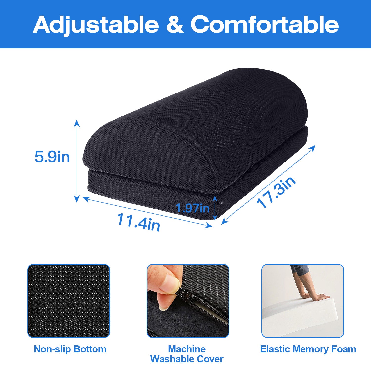Under Desk Ergonomic Footrest for Home Office