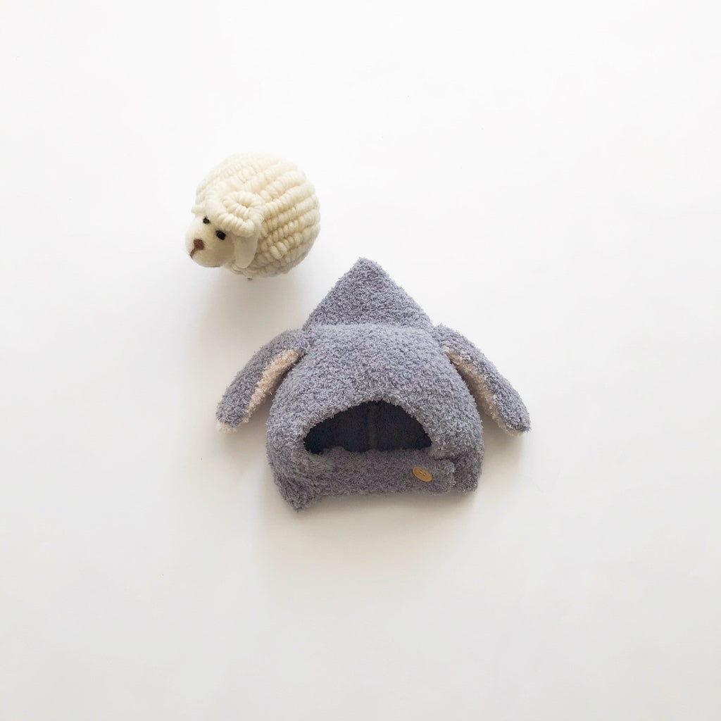 Fluffy Bunny-ear Fleece Earflap Hat For Babies And Toddlers