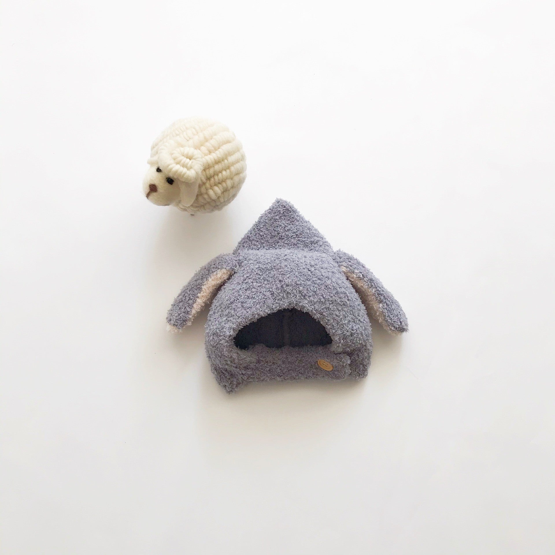 Fluffy Bunny-ear Fleece Earflap Hat For Babies And Toddlers