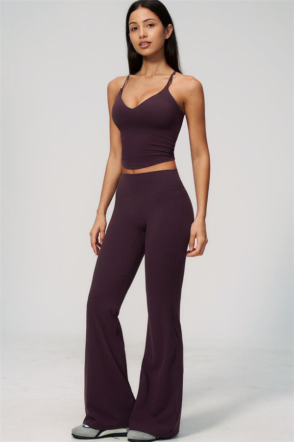 The Zura Tank Top Flared Leggings 2-Piece Set