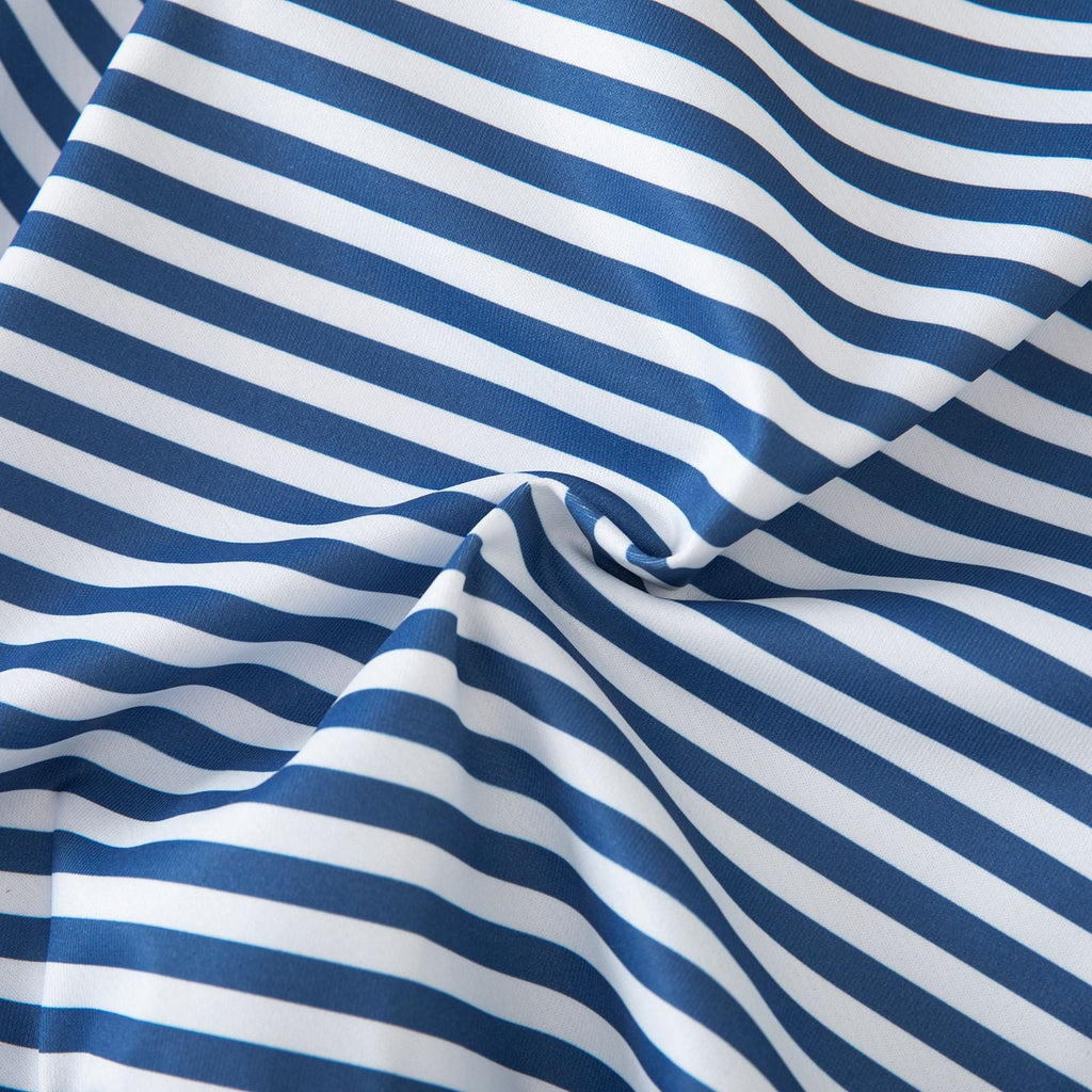 Striped Crew-neck Top And Long Pants Baby Two-piece Set
