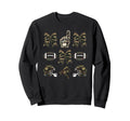 Camo Football Coquette Bow Sweatshirt - Novelty Apparel for Adults