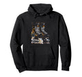 Ice Hockey Skates Ice Hockey Player Hoodie - Graphic Print Unisex