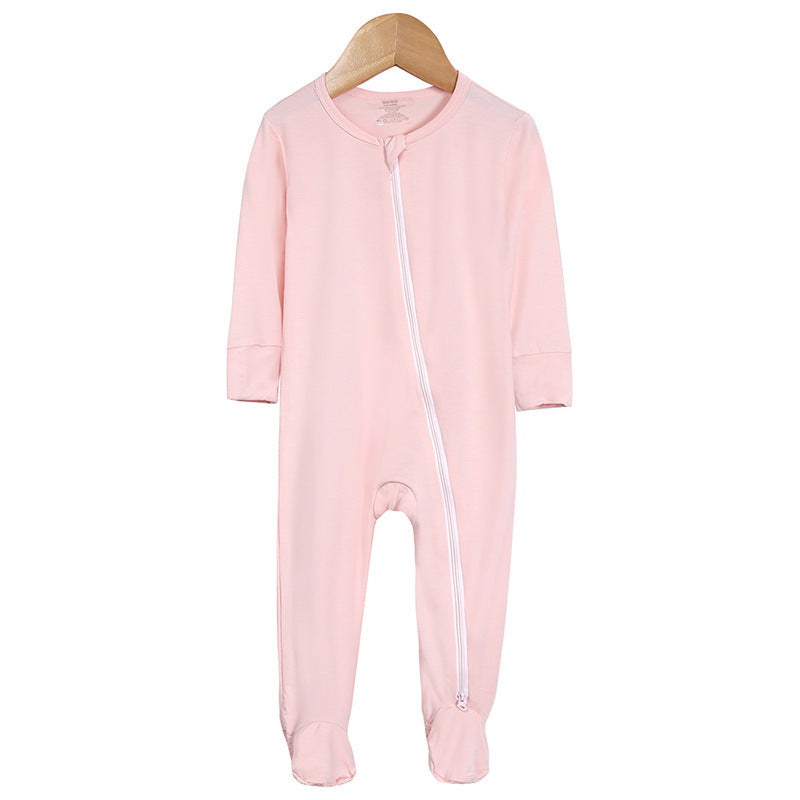 Bamboo Fiber Long-sleeve One-piece Loungewear Romper