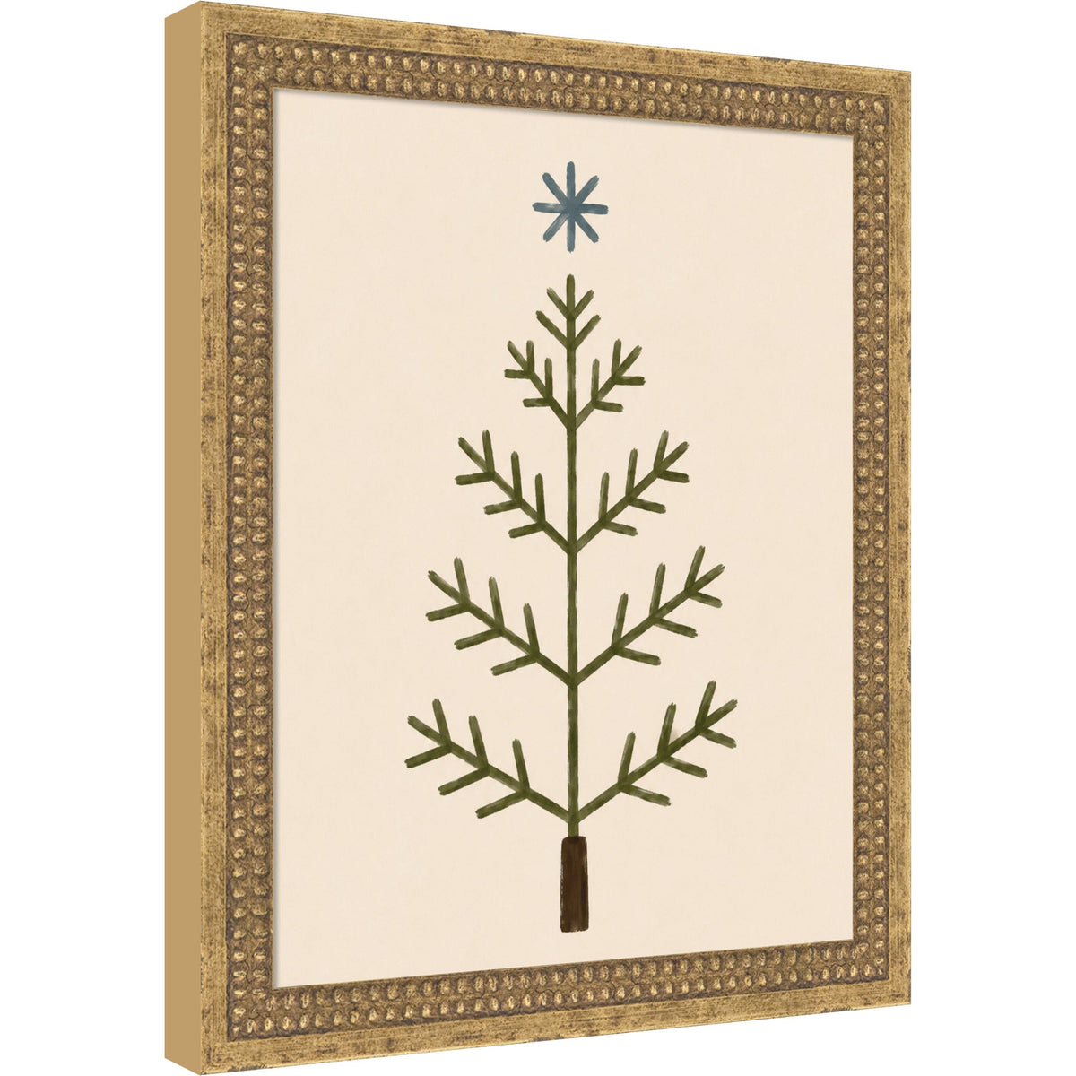 Scandinavian Tree by Laura Moss Framed Mounted Canvas Wall Art Print