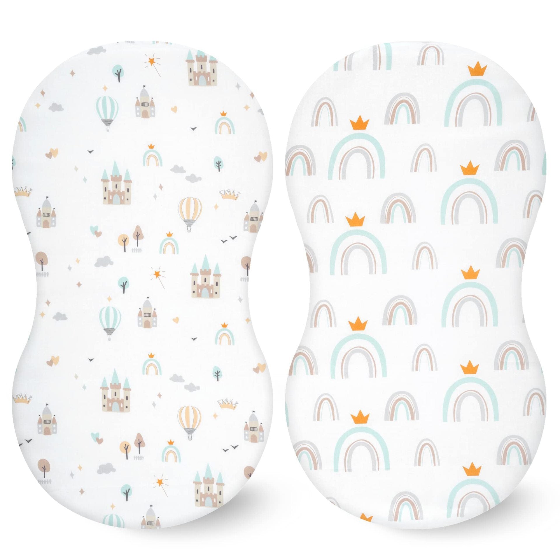 Baby Cradle Fitted Sheet Elastic Printing Baby Caring Table Changing Cover