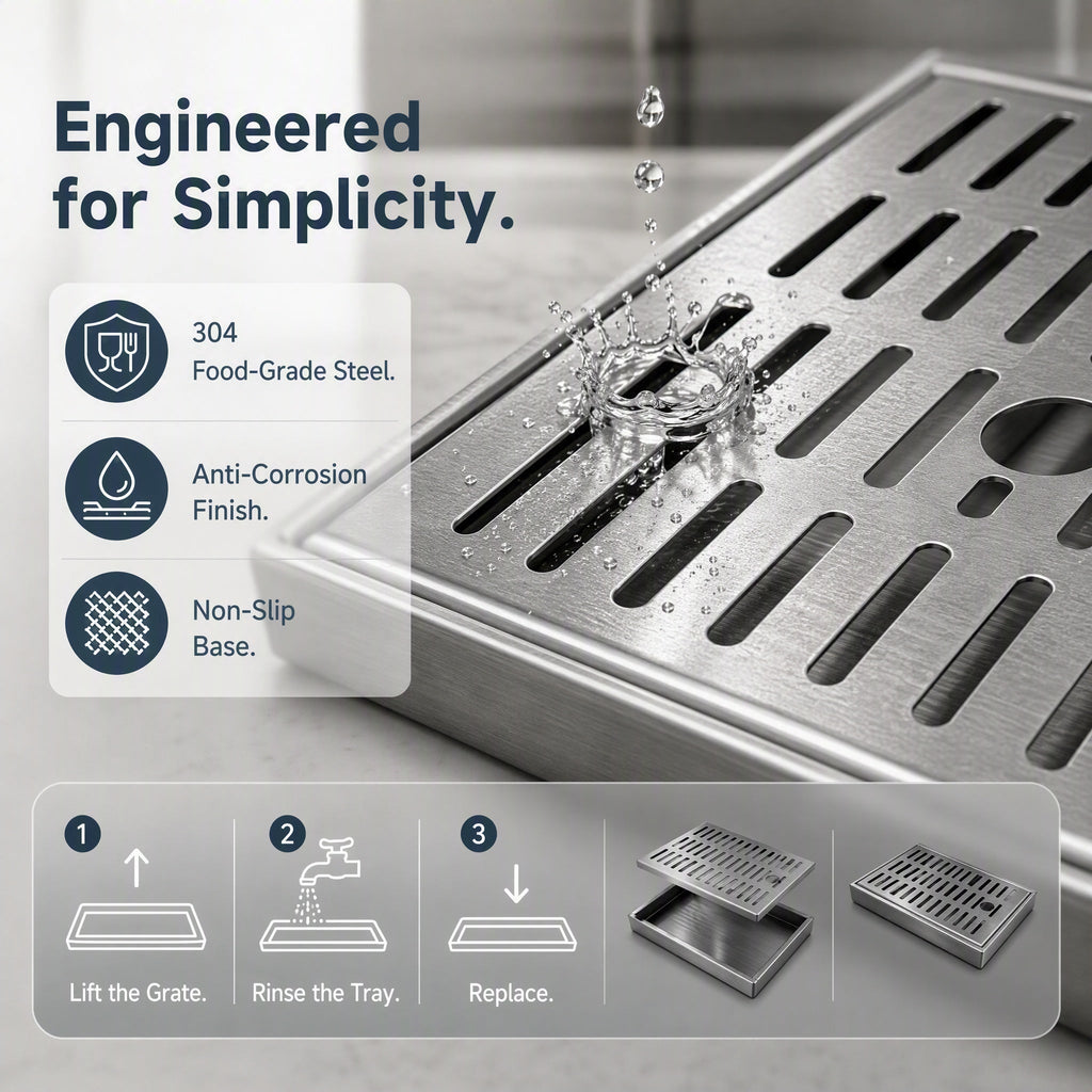 Stainless Steel Drip Tray for Beer Machine, coffee machine