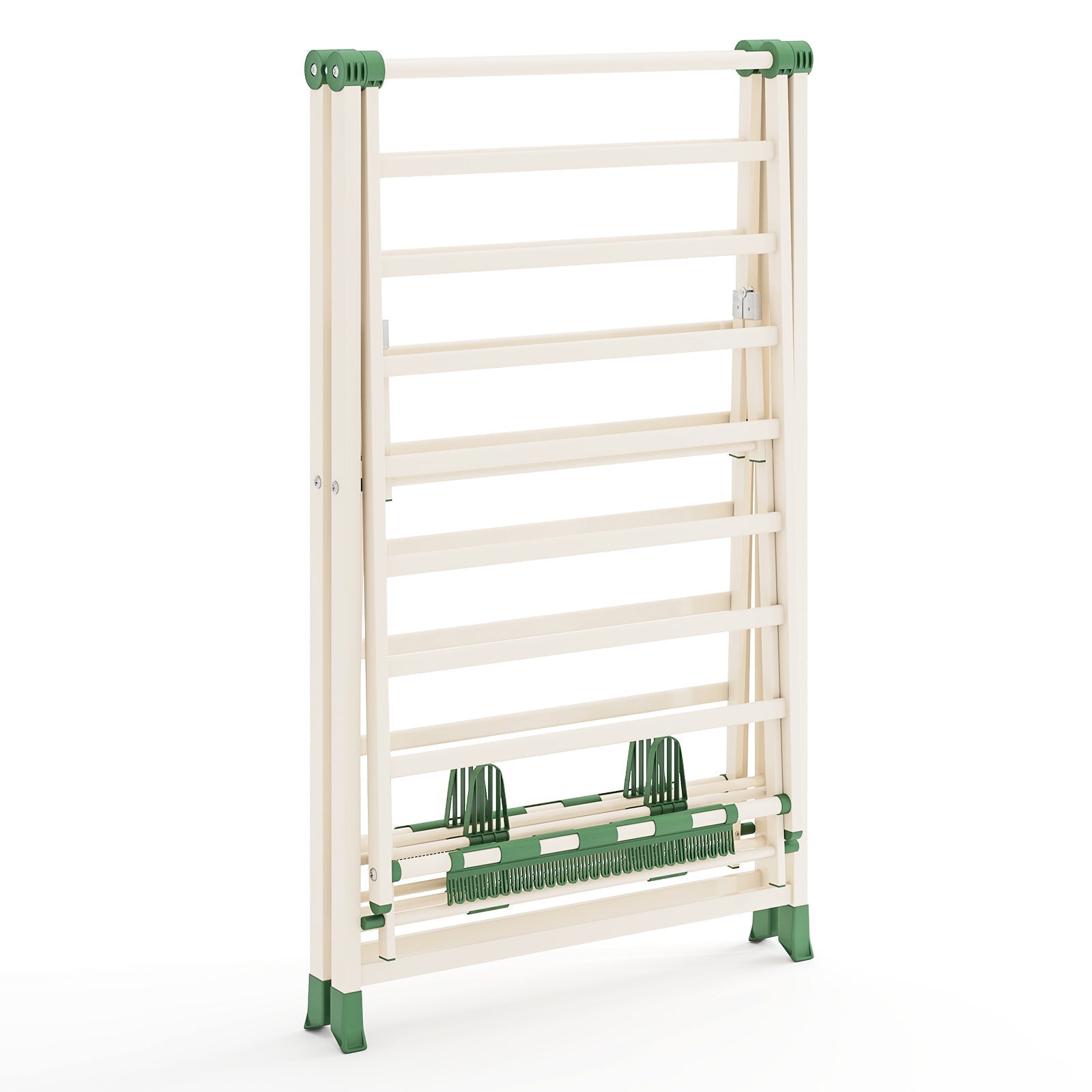 72.5 Inches Clothes Drying Rack with Height Adjustable Wings