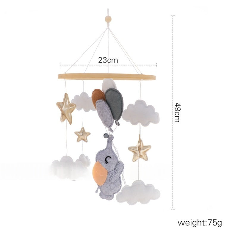 Crib Rattle Three-month-old Newborn Stroller Crib Headboard Rattle