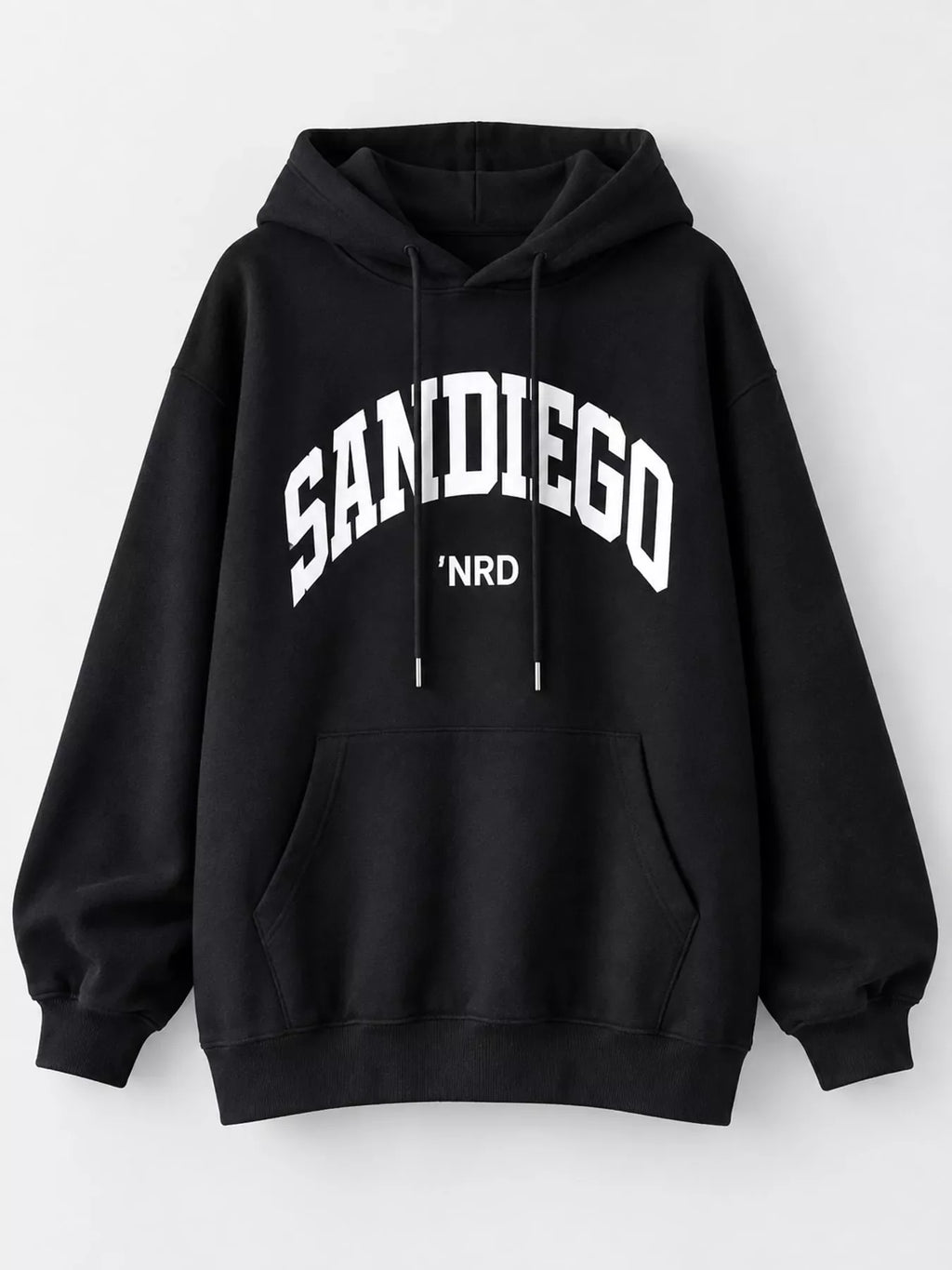 Letter Graphic Long Sleeve Hoodie