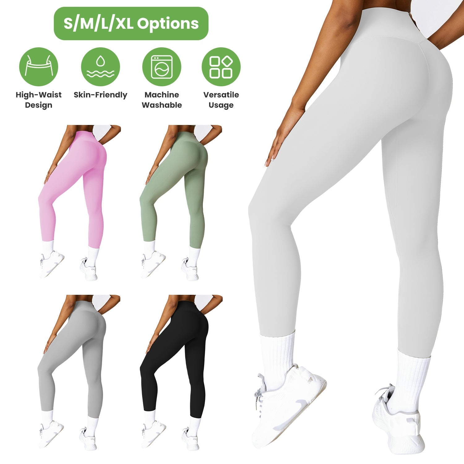 Women's High Waist Leggings with Tummy Control