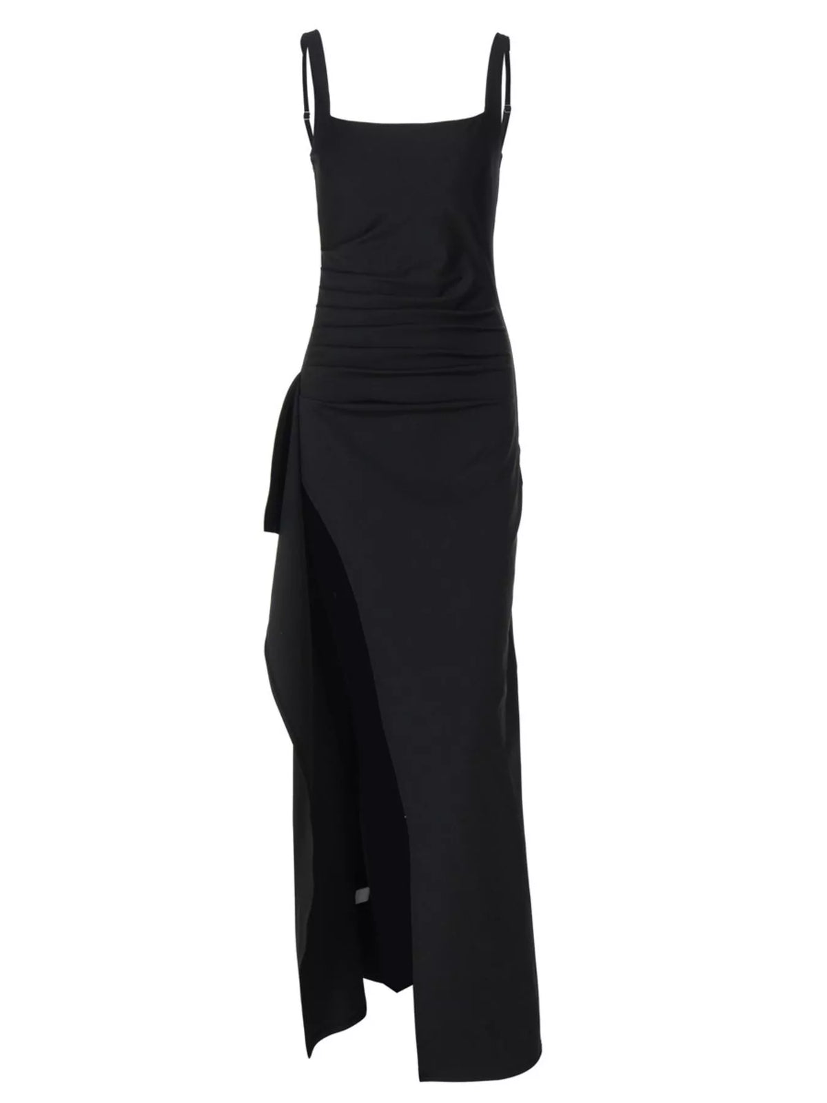 Slit Square Neck Maxi Dress