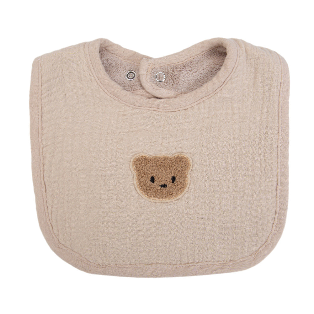 Creative Cartoon Animal Print Baby Cotton Bib