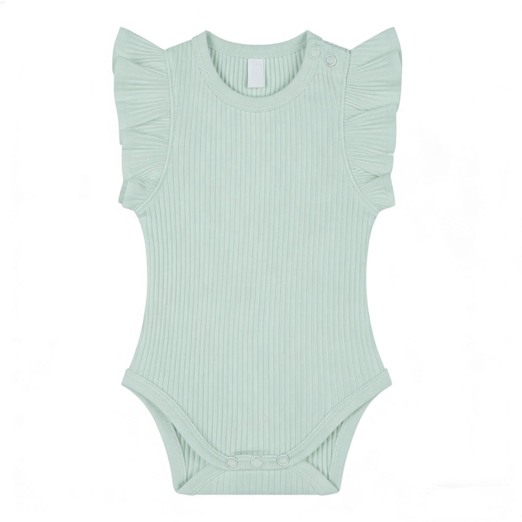 Baby Romper Knitted Ribbed Infant Onesie