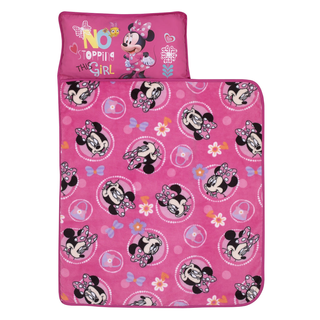 Minnie Mouse Helping Heart Toddler Preschool Nap Mat, Pink