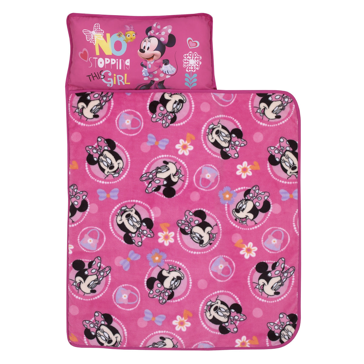 Minnie Mouse Helping Heart Toddler Preschool Nap Mat, Pink