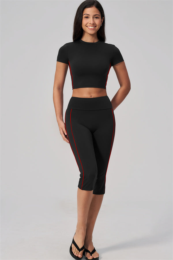 The Breathe T-shirt Capri Leggings 2-Piece Set