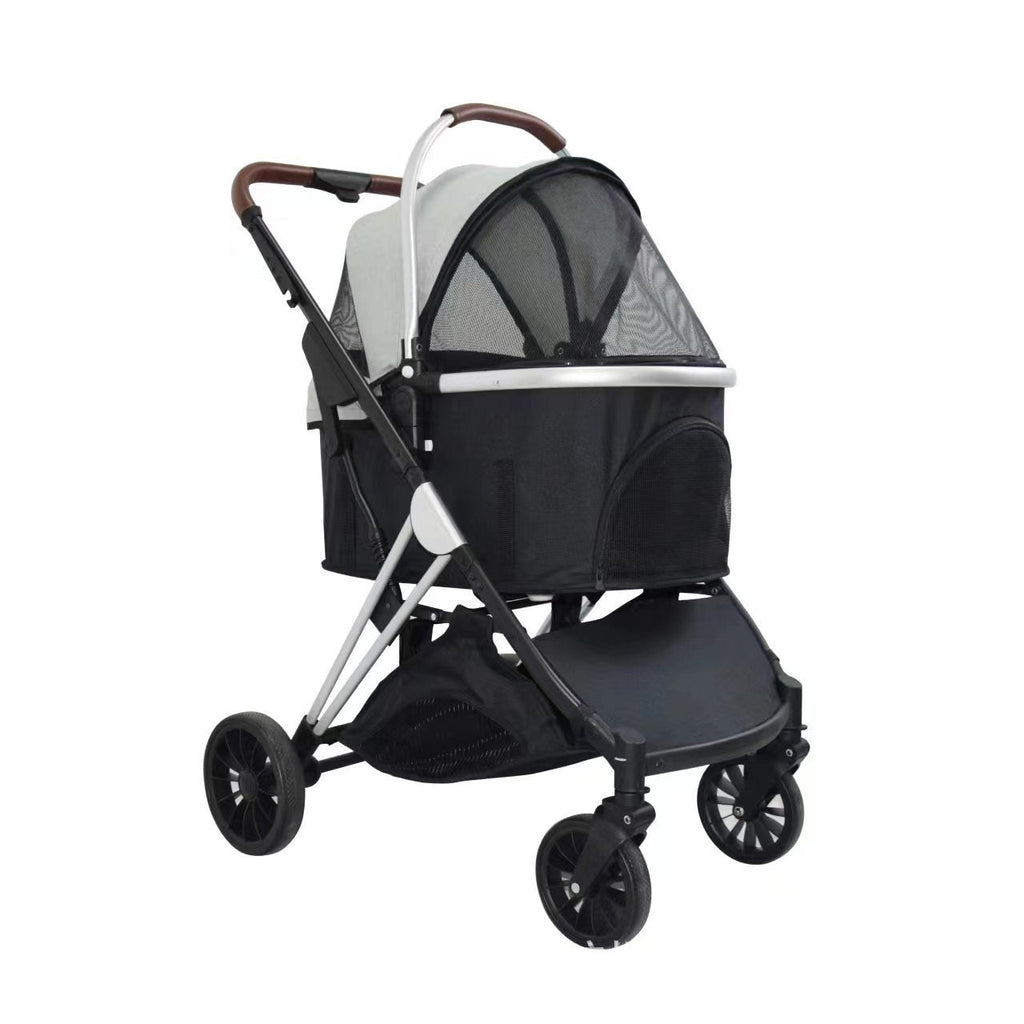 Three-in-one Detachable Folding Pet Stroller