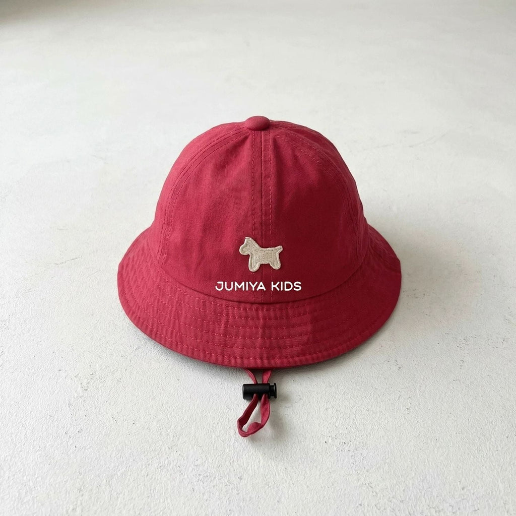 Baby Fisherman Hat With Small Spade Embroidery For Sun Protection