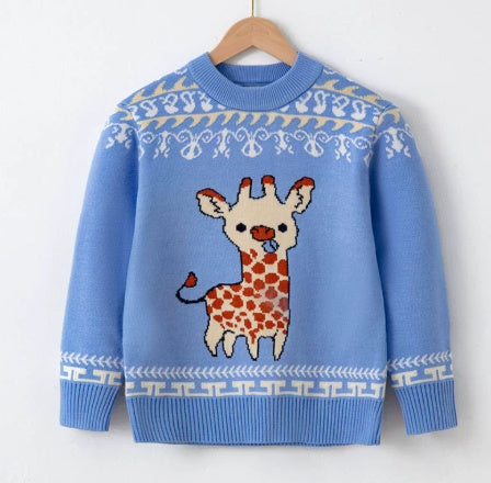 Baby Boys' And Girls' Elastic Pullover Sweater