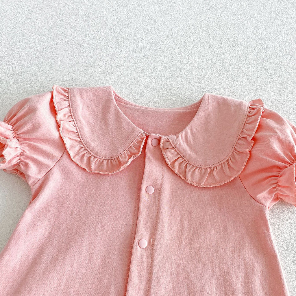 Short-sleeve Shirt Bodysuit For Babies