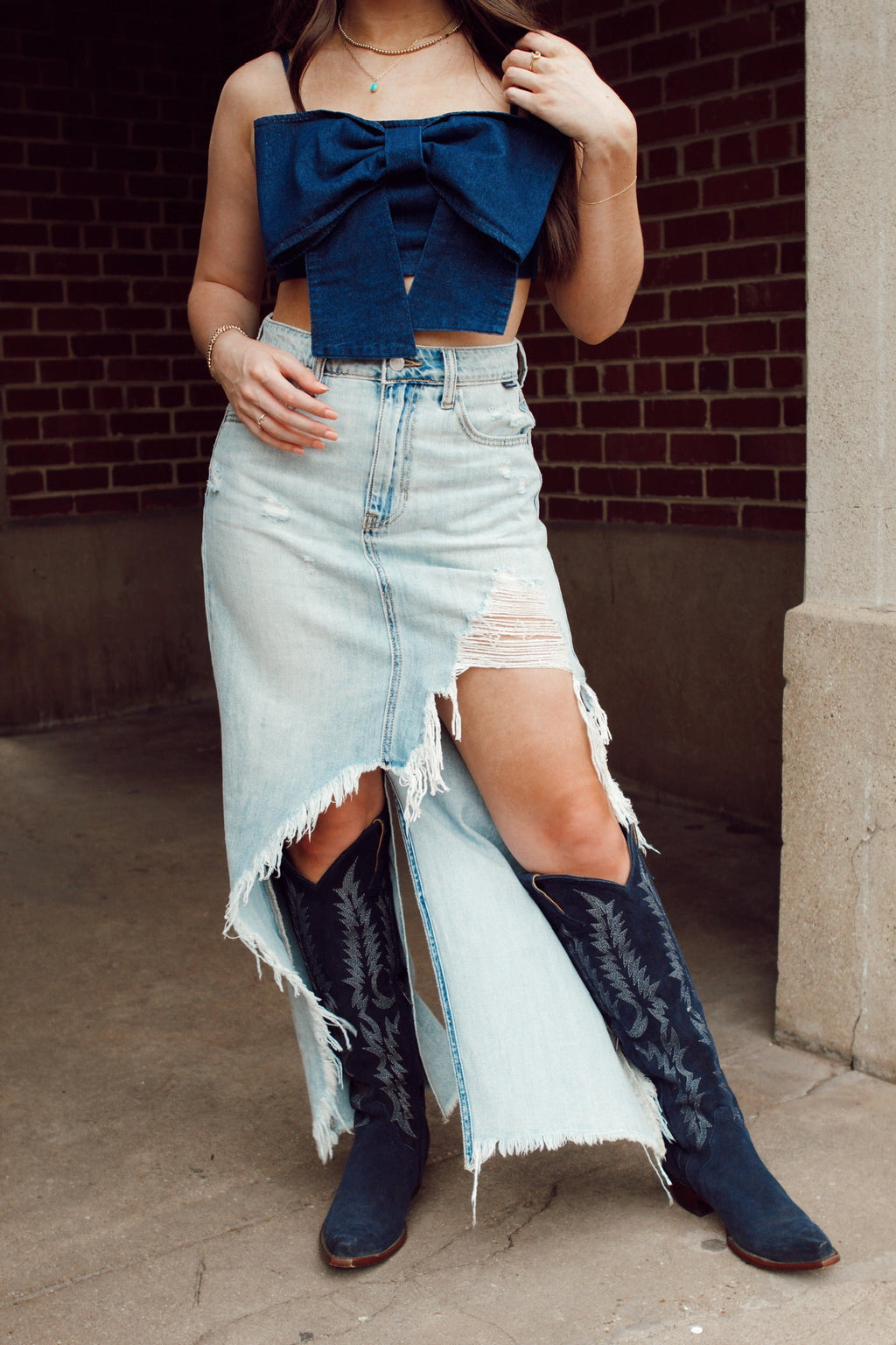 The Bowen Denim Top LARGE