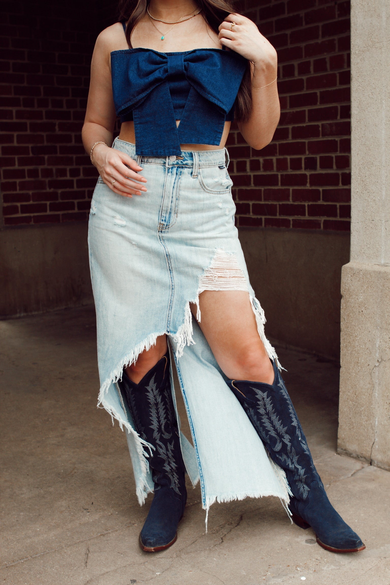 The Bowen Denim Top LARGE