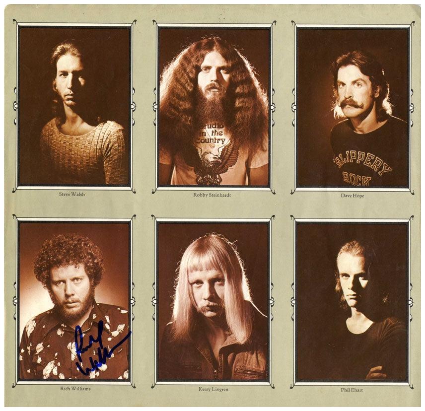 Richard Williams Kansas Signed Album Sleeve Insert