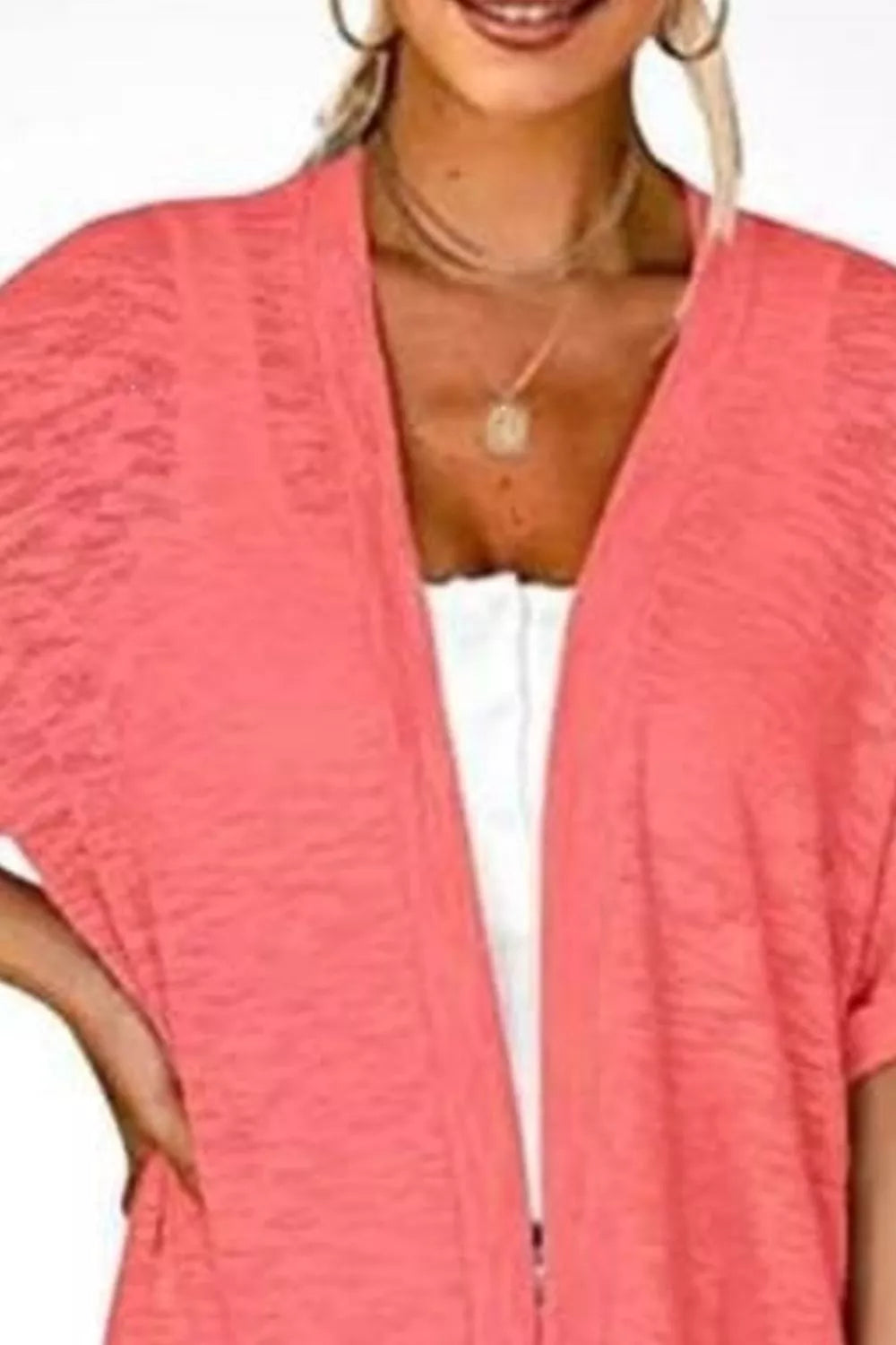 Side Sit Open Front Cardigan