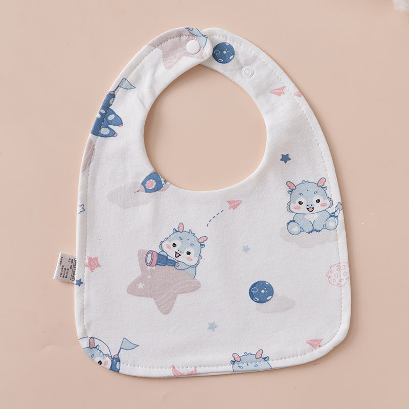 Babys Pure Cotton U-shaped Bib Waterproof Baby Bib