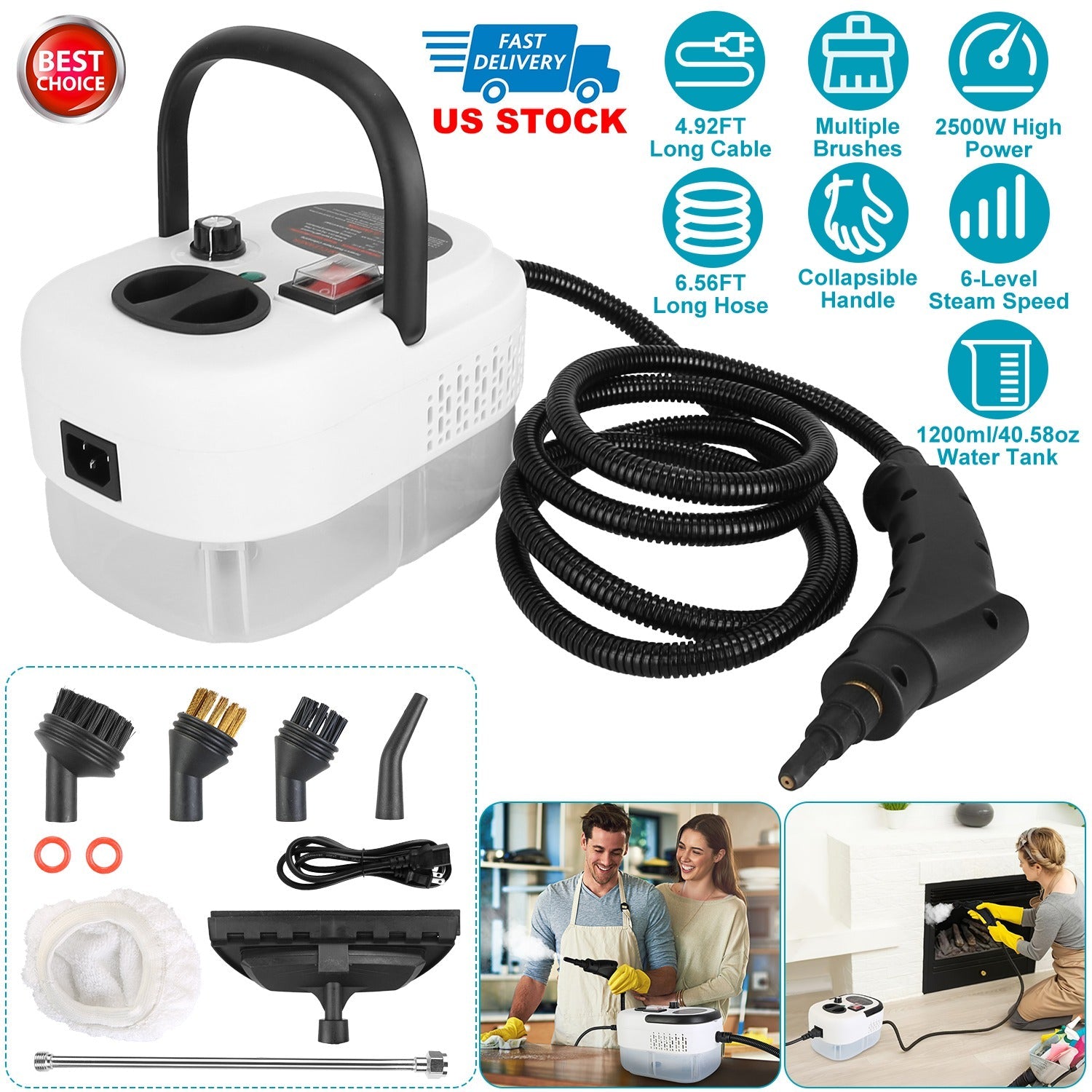 Handheld Steamer Cleaner for Home Cleaning