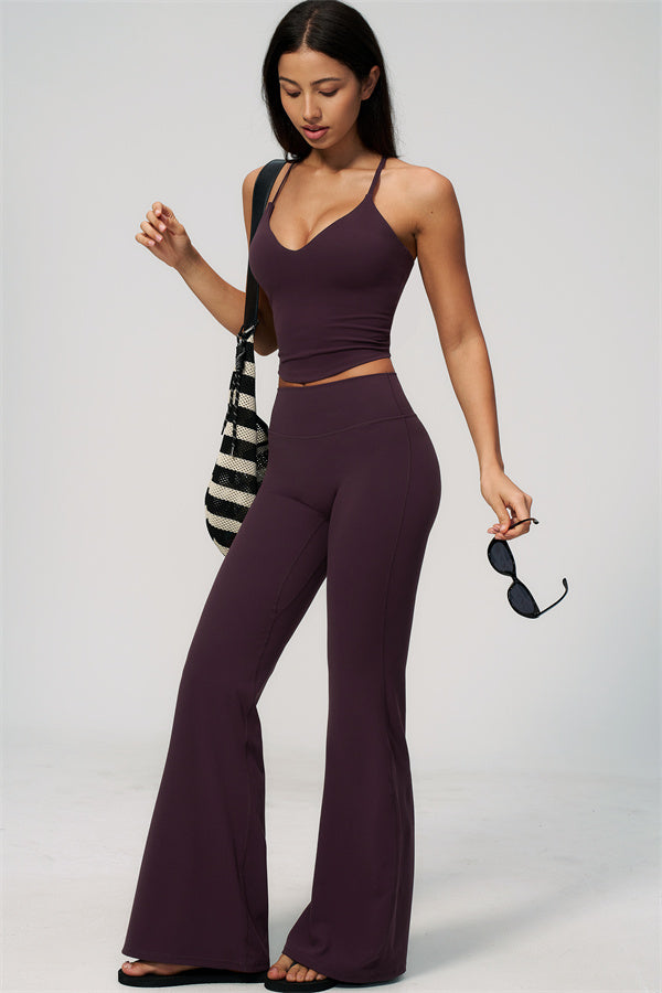 The Zura Tank Top Flared Leggings 2-Piece Set